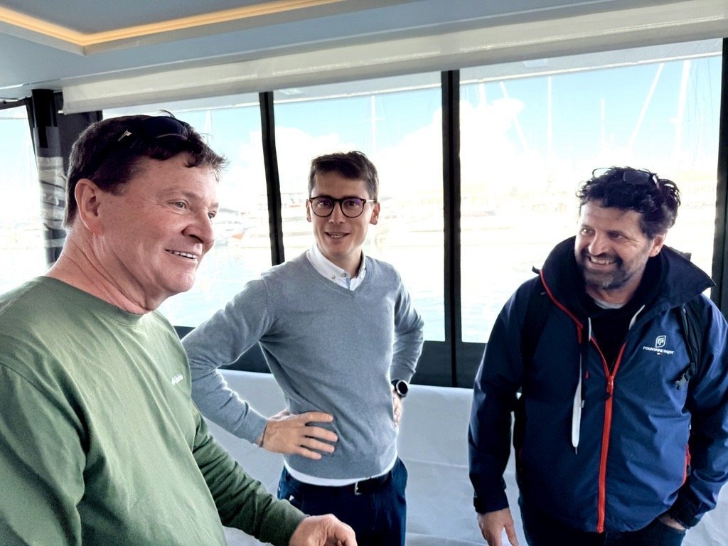 On board the Fountaine Pajot Power 80